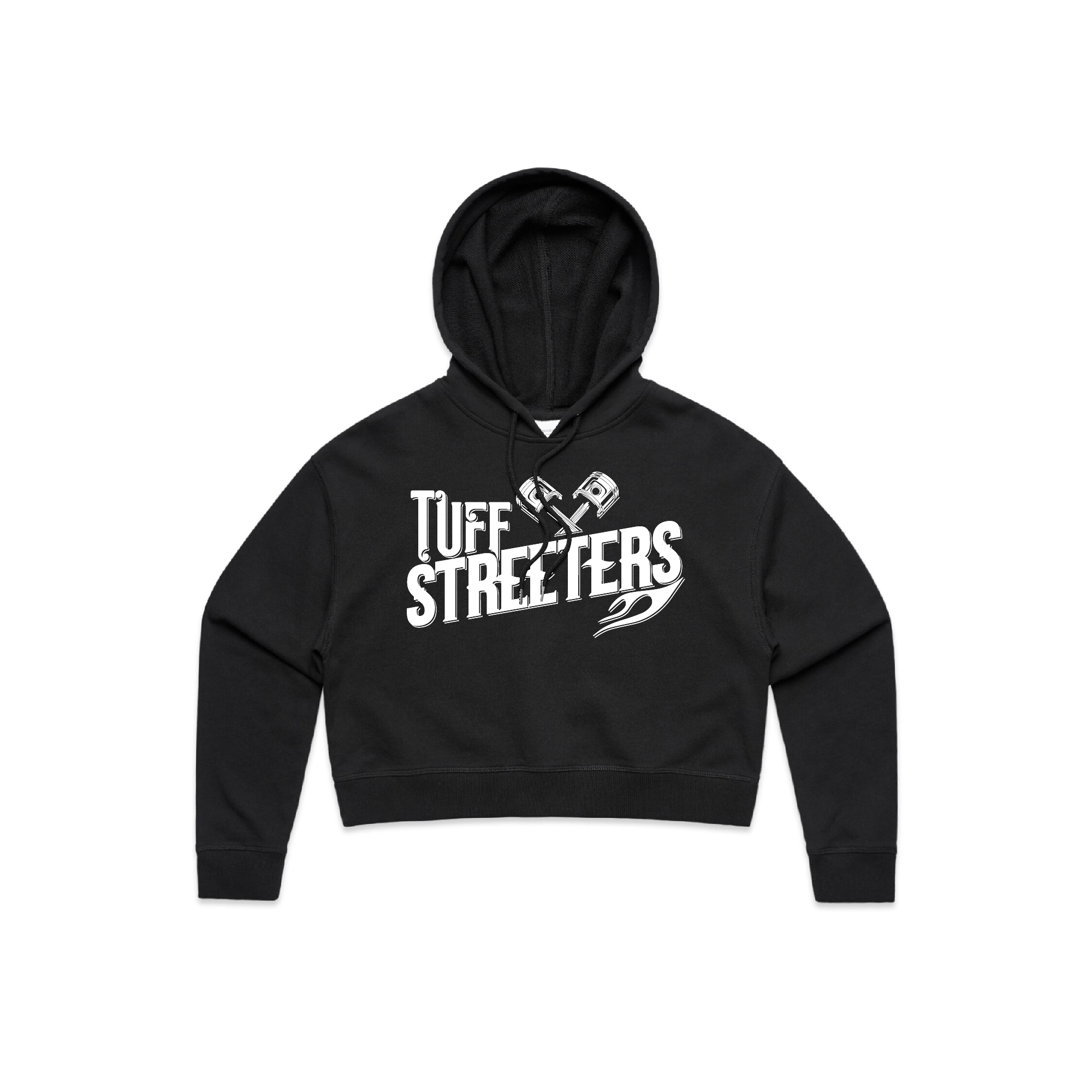 TS Crop Hoodies Women Black